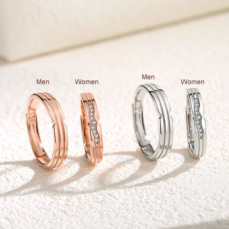 Minimalist and Versatile Couples' Rings Design - Merlani
