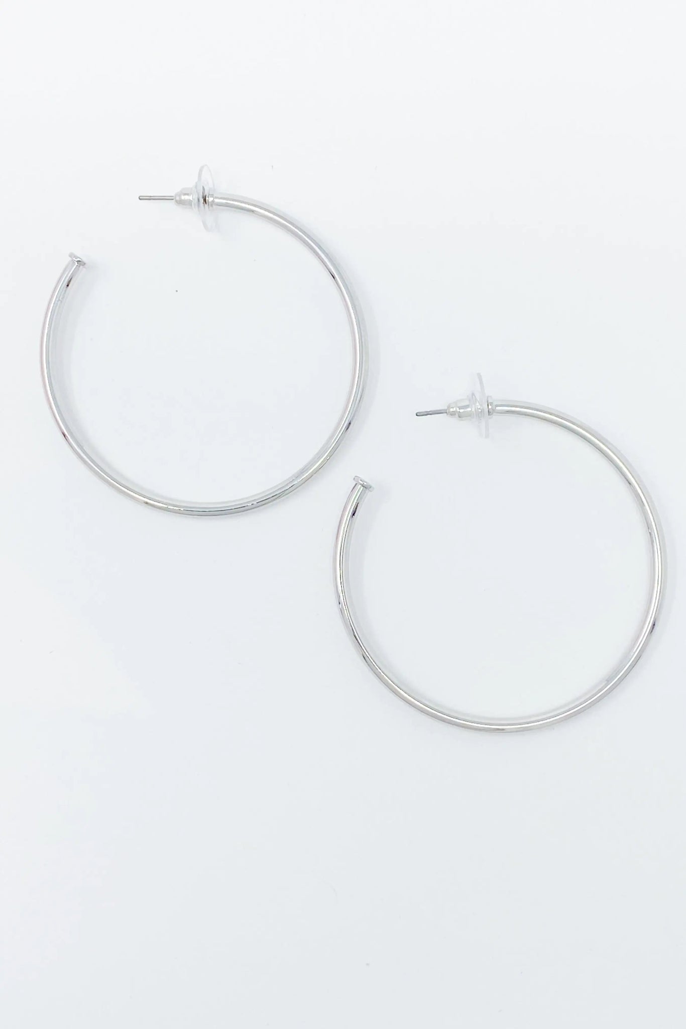 The Best Of Hoops Earrings, Brilliant Silver - Merlani