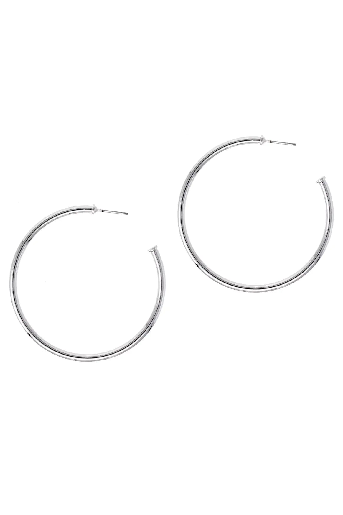 The Best Of Hoops Earrings, Brilliant Silver - Merlani