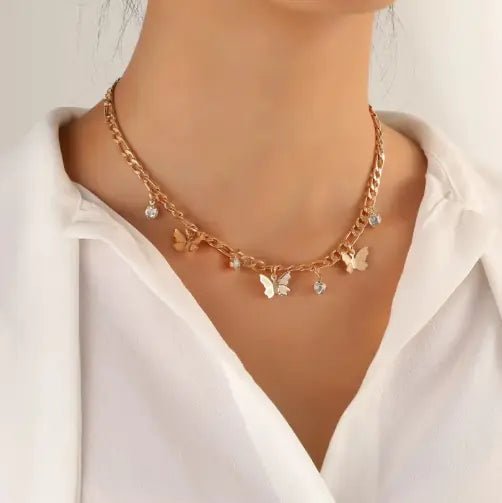 Butterfly Necklace - Merlani