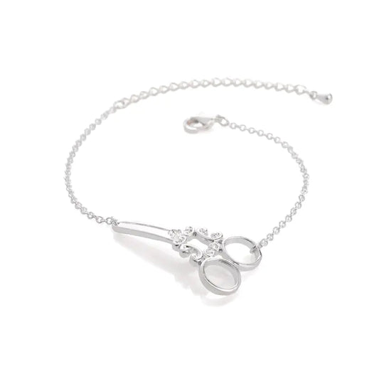 New Copper Scissors Bracelet, Scissors Charm Bracelet - Merlani